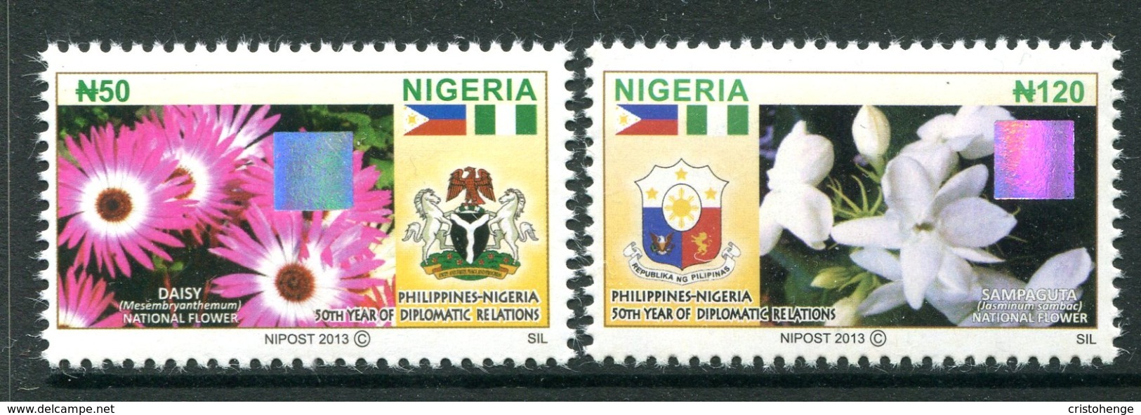 Nigeria 2013 Flora - Joint Issue With The Philippines Set MNH - Nigeria (1961-...)