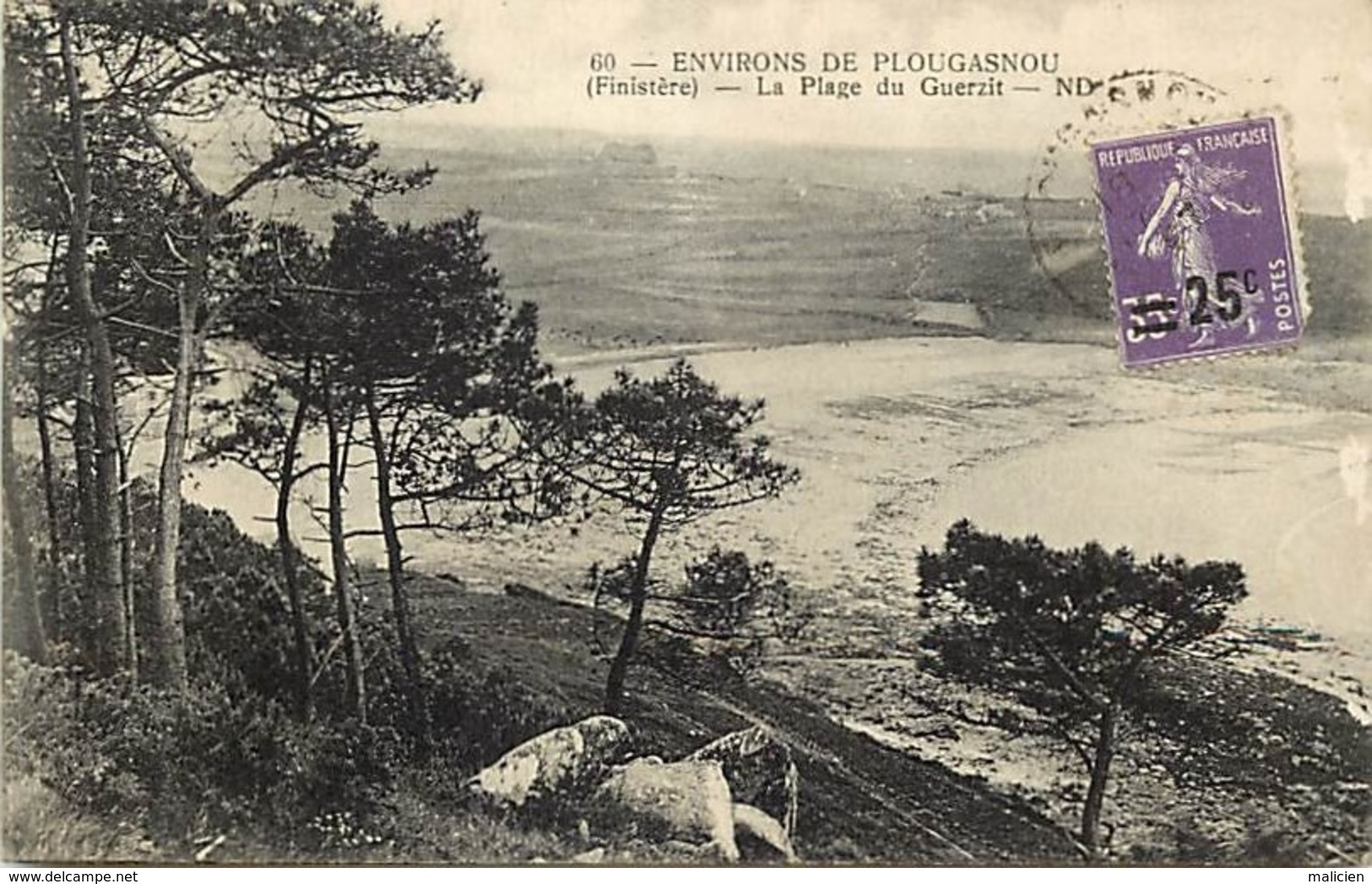 -dpts Div-ref-AN720- Finistère - Plougasnou - Environs - Plage Du Guerit - - Plougasnou