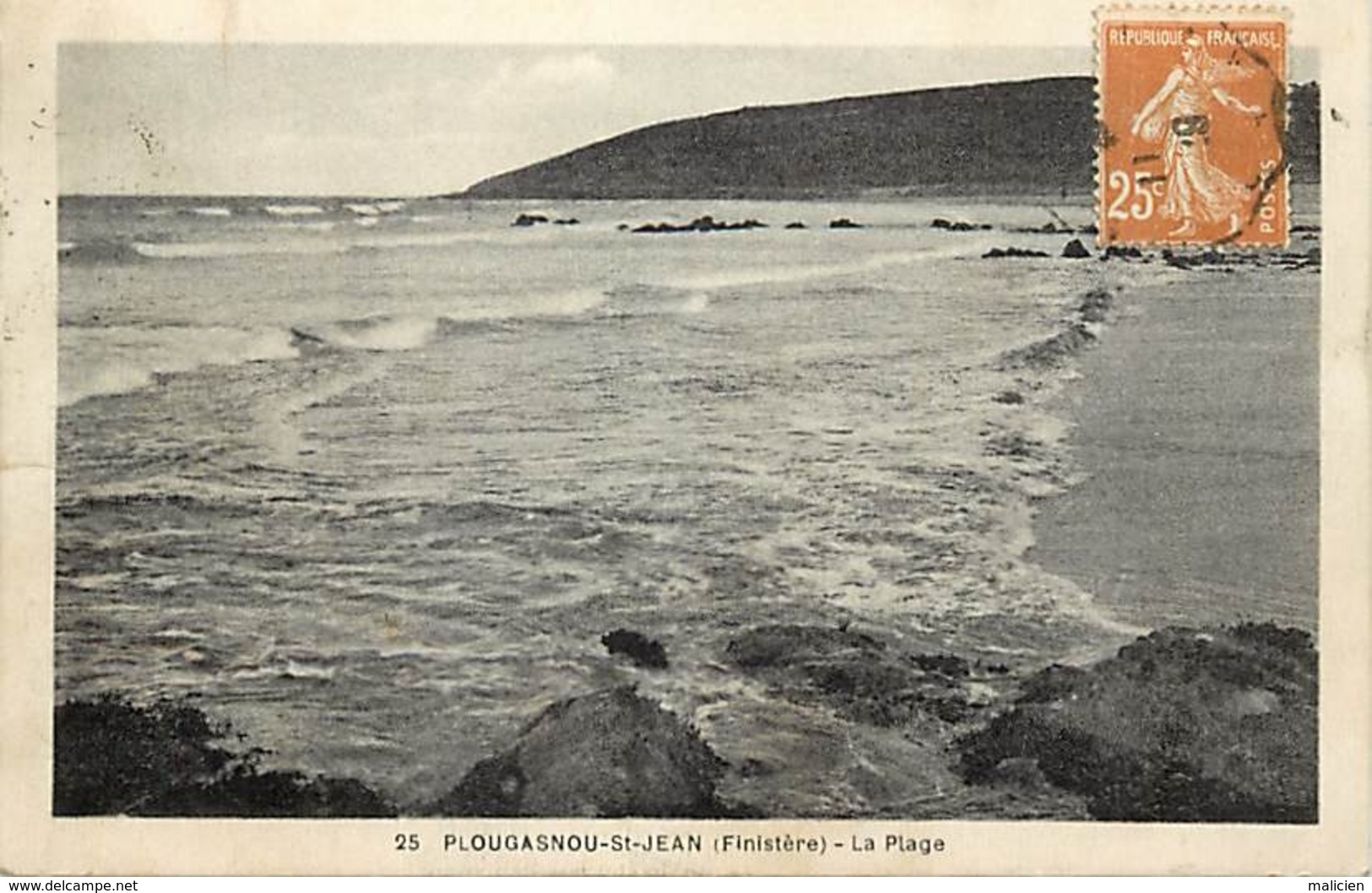 -dpts Div-ref-AN719- Finistère - Plougasnou - St Jean - St Jean - La Plage - Carte Bon Etat - - Plougasnou