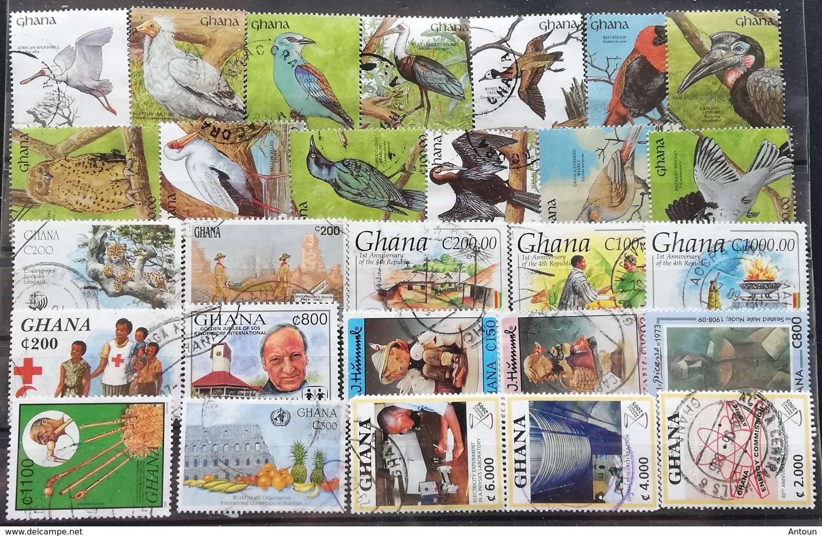 Ghana Mixed LOT USED  Postage Fee To Be Added On All Items - Ghana (1957-...)