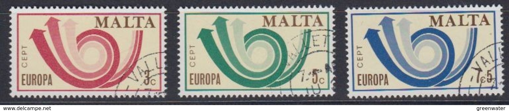 Europa Cept 1973 Malta 3v Used (45150C) - 1973