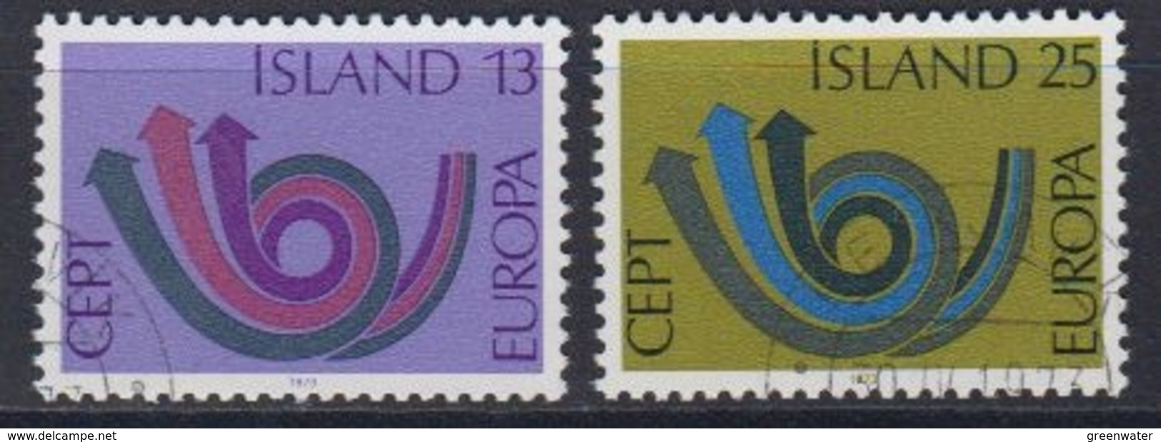 Europa Cept 1973 Iceland 2v Used (45150G) - 1973