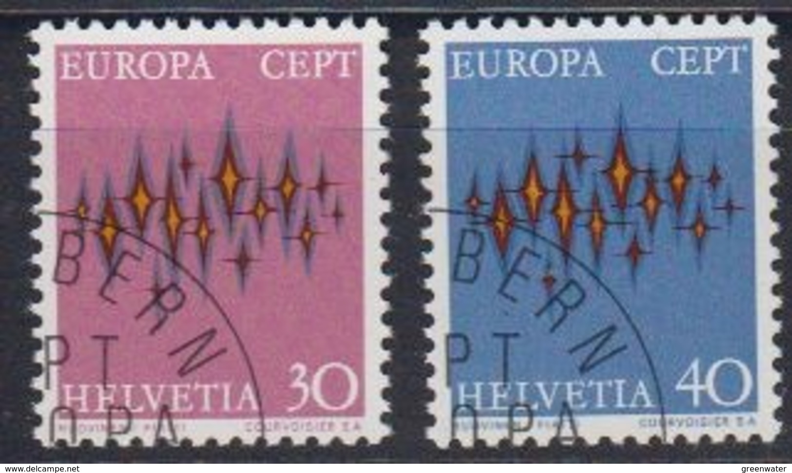 Europa Cept 1972 Switzerland 2v Used (45151D) - 1972