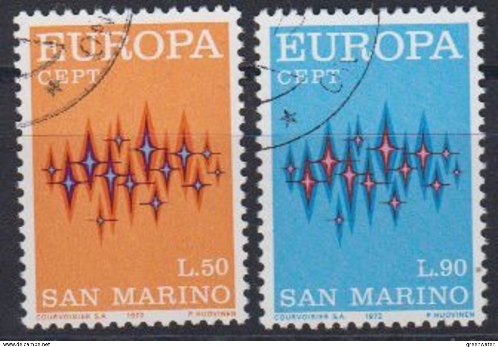 Europa Cept 1972 San Marino 2v Used (45151F) - 1972