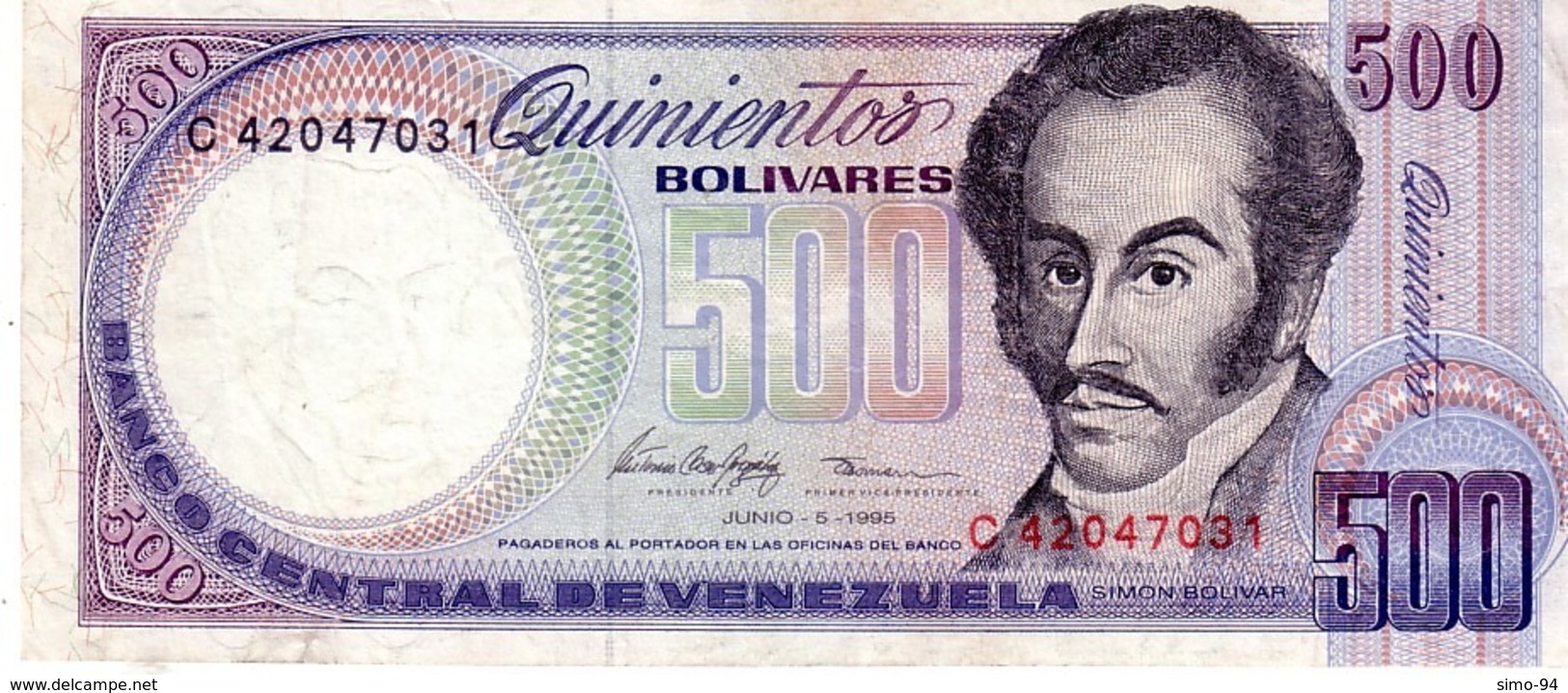 Venezuela P.67 500 Bolivares 1995  Au+ - Venezuela