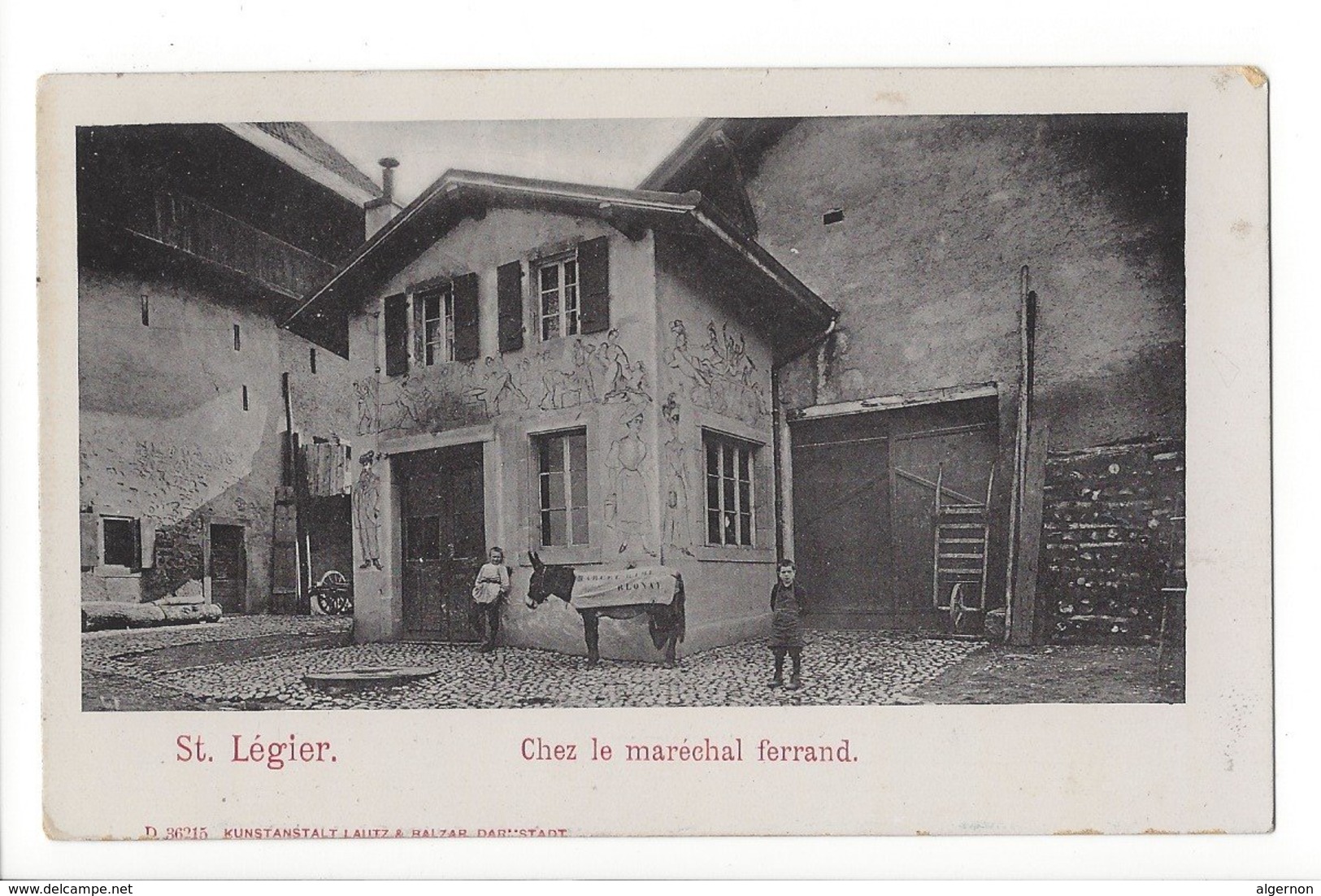 23563 - St-Légier Chez Le Maréchal Ferrant  Ane Avec Couverture Marcel Rime Blonay - Other & Unclassified