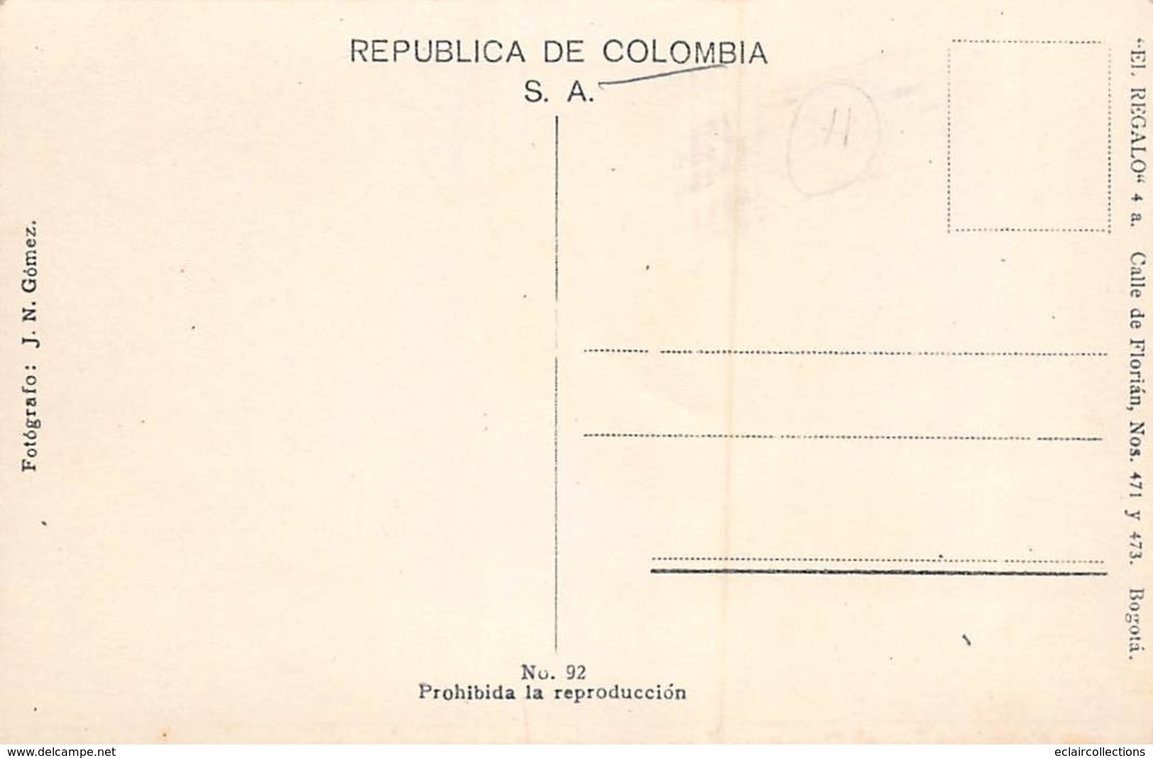 Colombie        :   Honda A Vuelo De Pajaro           (voir Scan) - Colombia