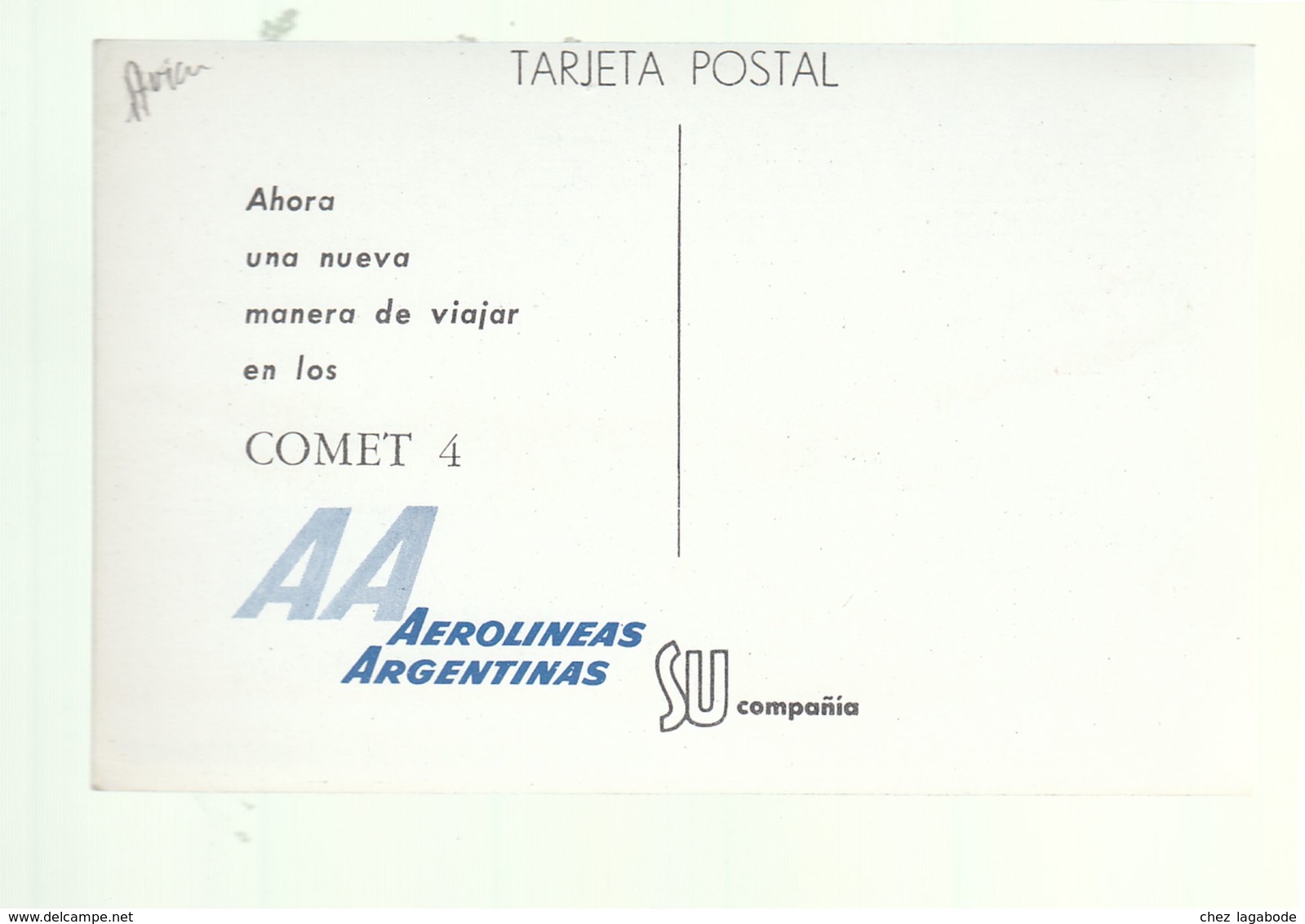 CP (Av.) Comet 4 - Aerolineas Argentinas - 1946-....: Ere Moderne