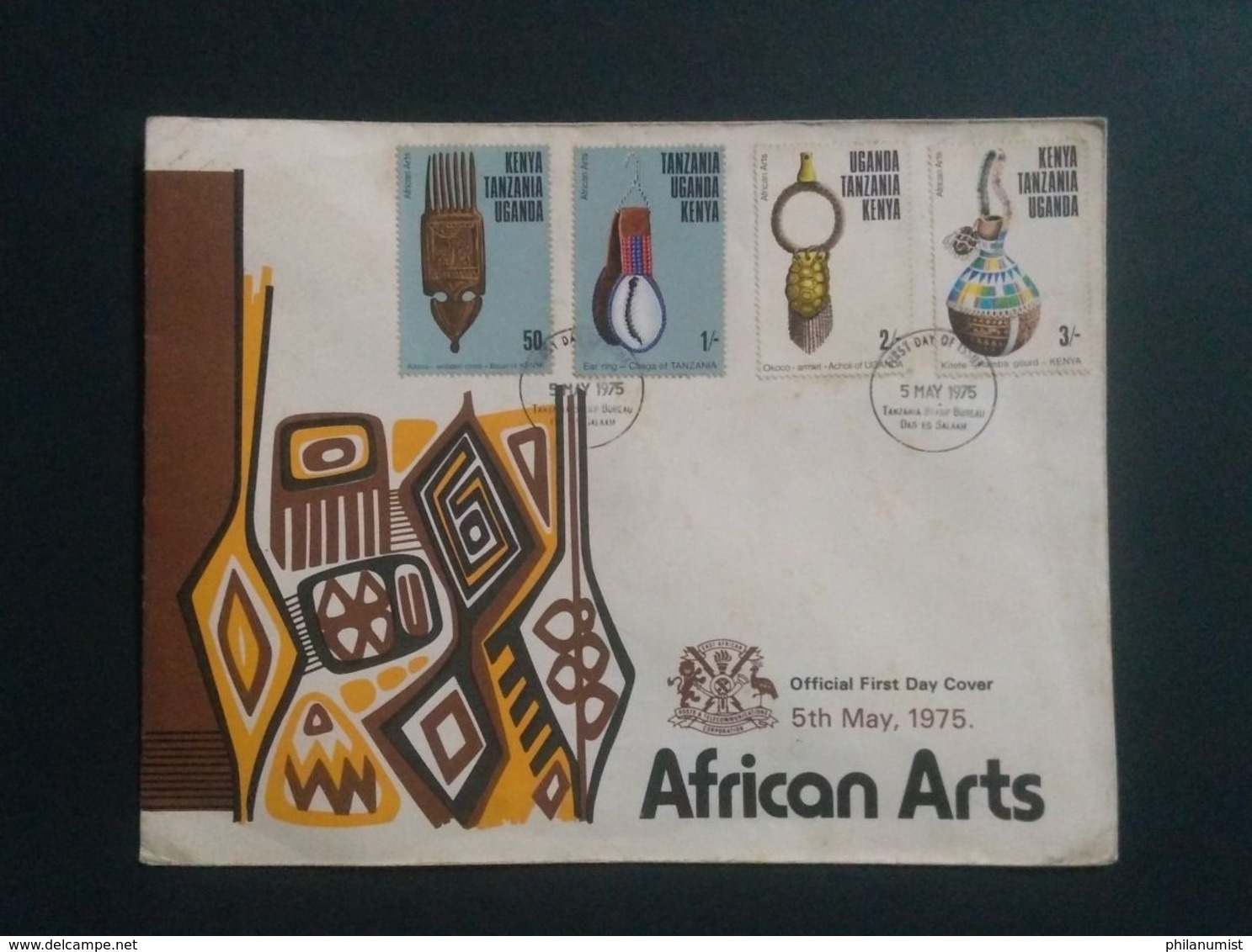 KUT AFRICAN ARTIFACTS FDC 1975 !! - Other & Unclassified