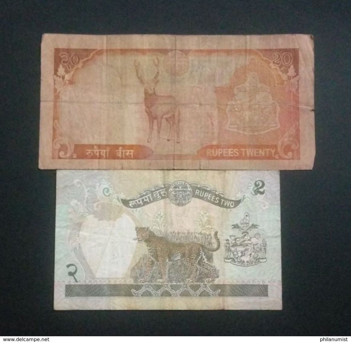 NEPAL LOT OF 2 NOTES CIRCULATED !! - Nepal