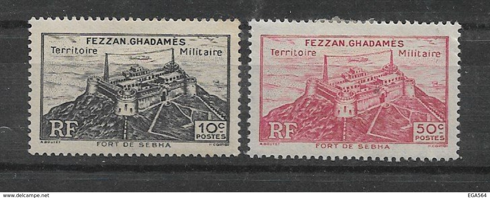 VV17 - FEZZAN 28* Et 29* Charnière De 1946 - Fort De SEBBA - - Unused Stamps