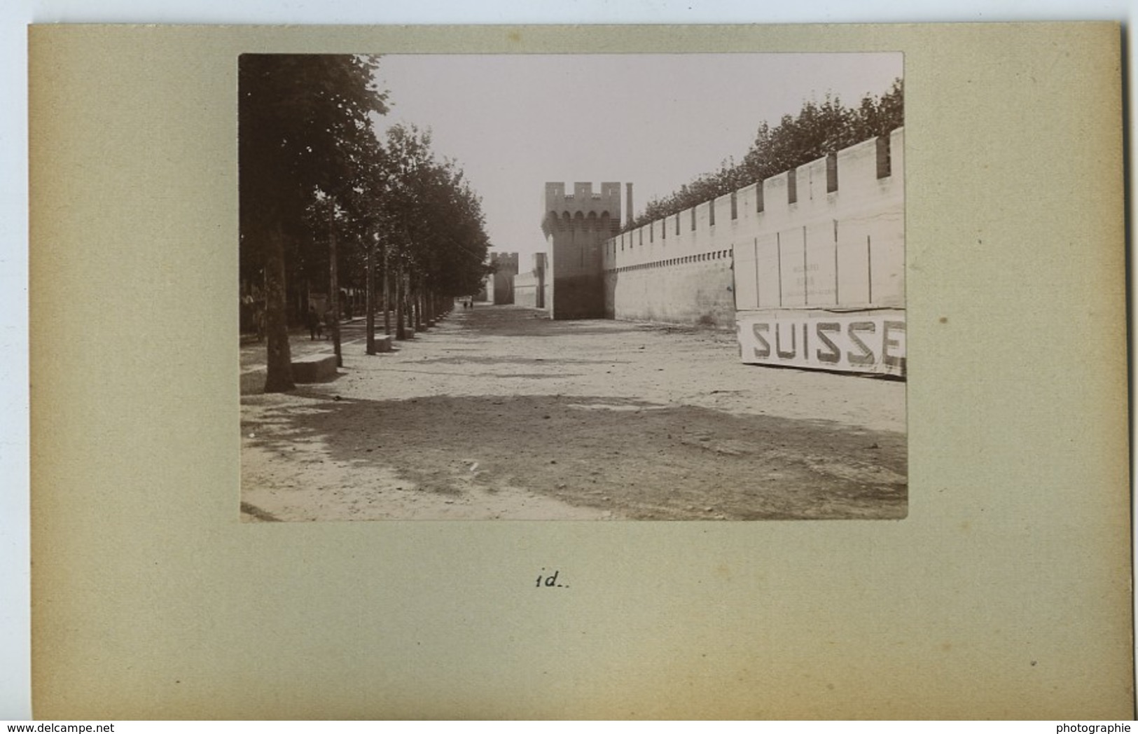 France Avignon Les Remparts Ancienne Photo 1890 - Ancianas (antes De 1900)