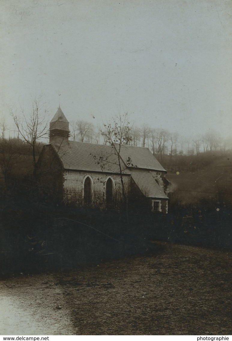France Pas-de-Calais Bimont Eglise Ancienne Photo 1905 - Ancianas (antes De 1900)