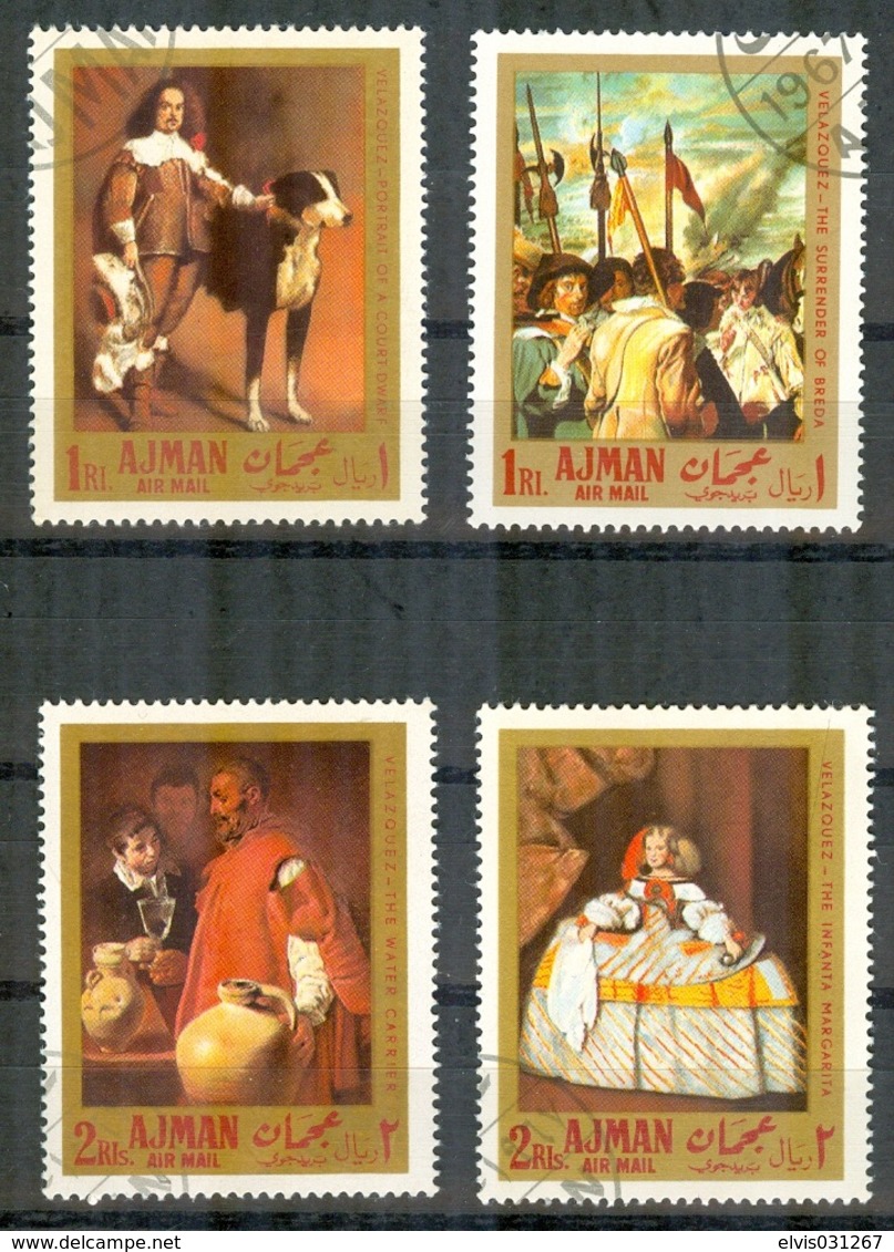 Ajman 1968, Michel No. : 218-221A, Cancelled - - Ajman