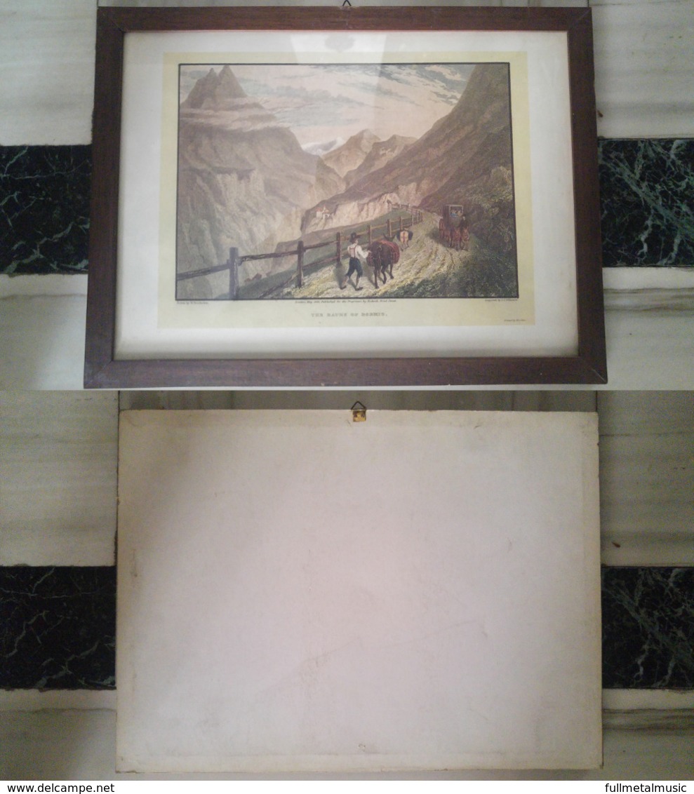 Quadro(06)riproduzione Stampa, "the Baths Of Bormio" + Cornice E Vetro - Stampe & Incisioni