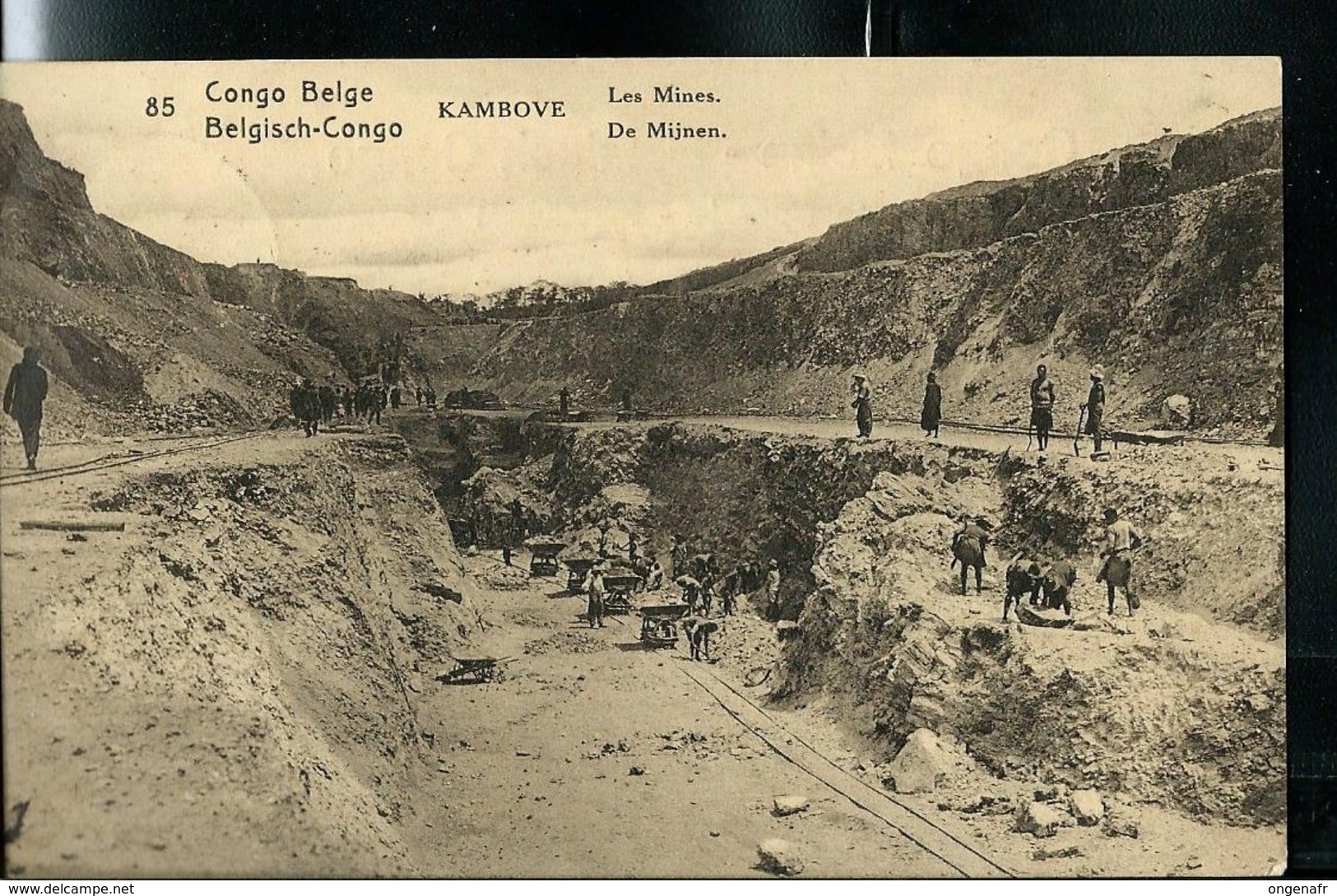 Carte N° 61 Vue: 85  KAMBOVE Les Mines   Obl.   Matadi 08/06/1922  Pour Bruxelles - Interi Postali