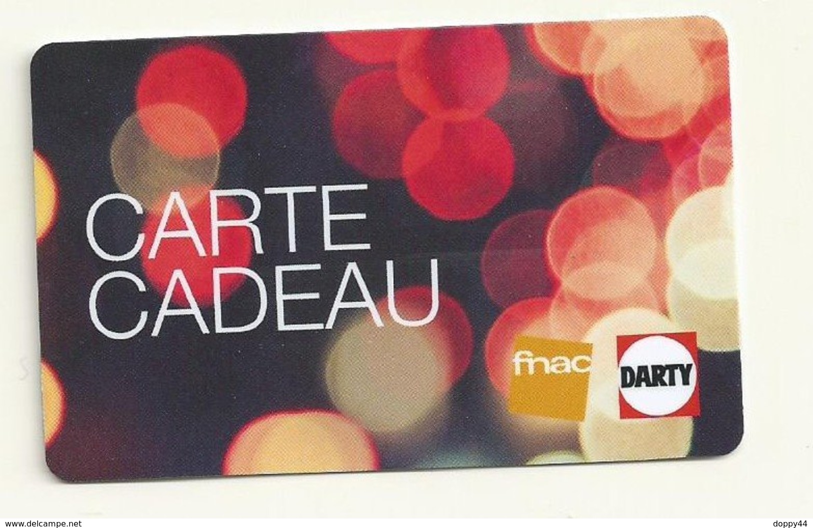 CARTE CADEAU VIDE FNAC/DARTY - Gift Cards