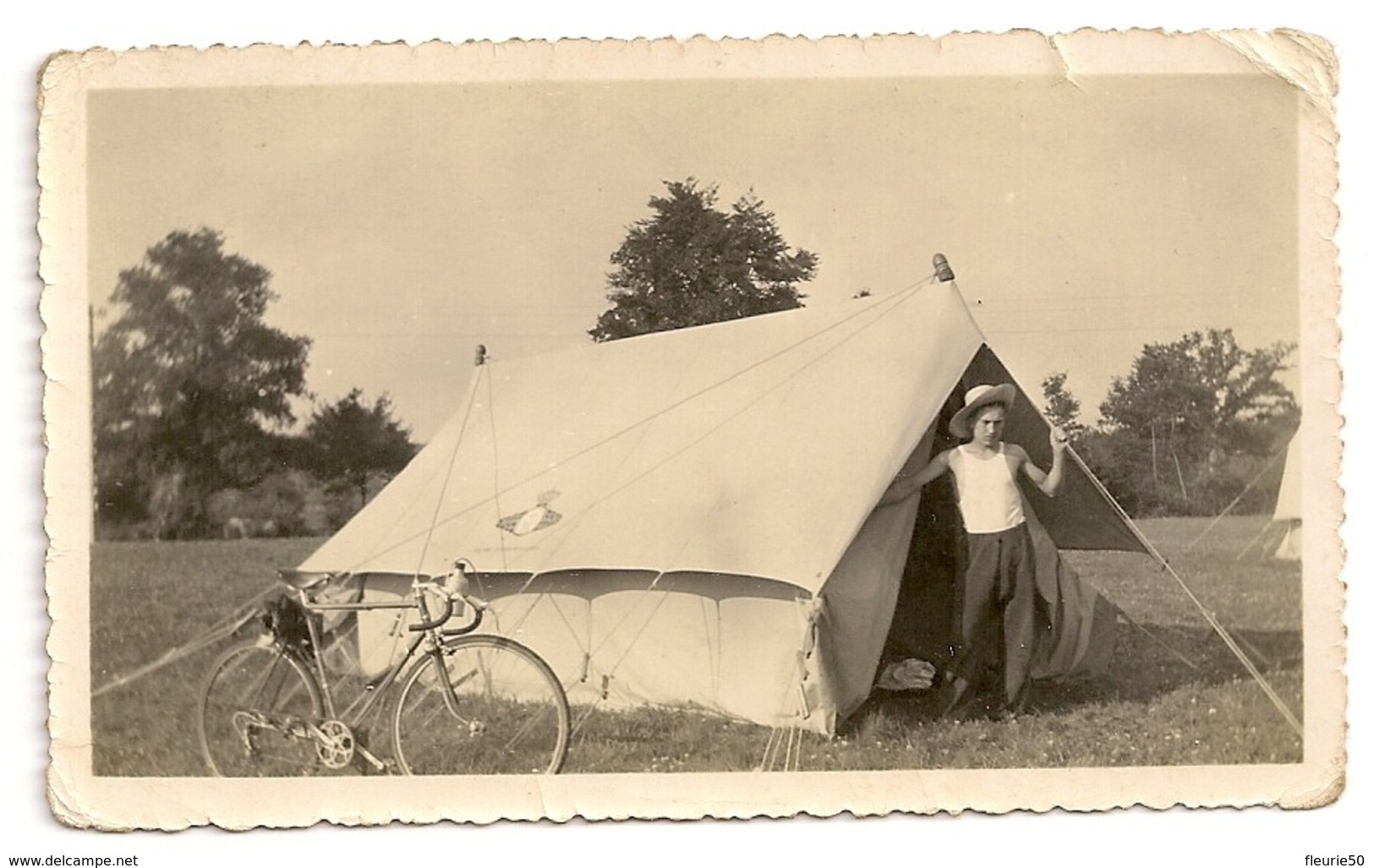 PHOTO - Camping, Tente, Vélo. - Wohnwagen