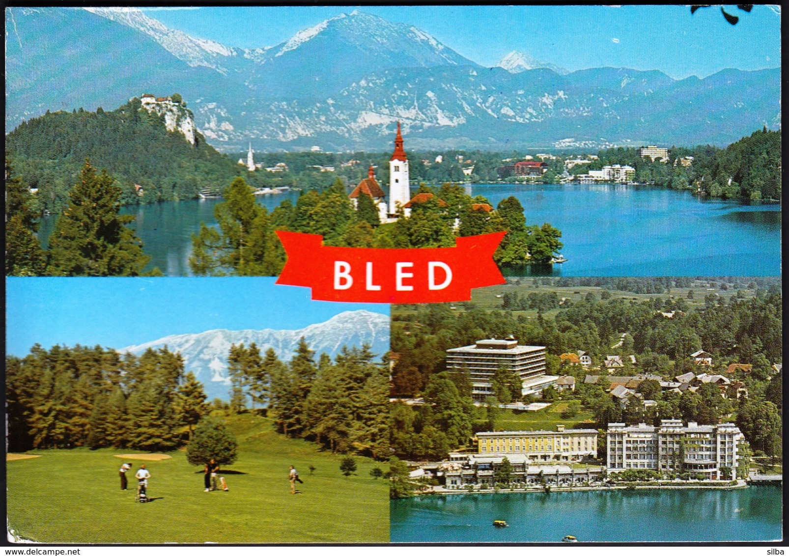 Slovenia Bled 1978 / Lake, Church, Castle, Old Town, Panorama, Hotel, Golf Court - Slovénie