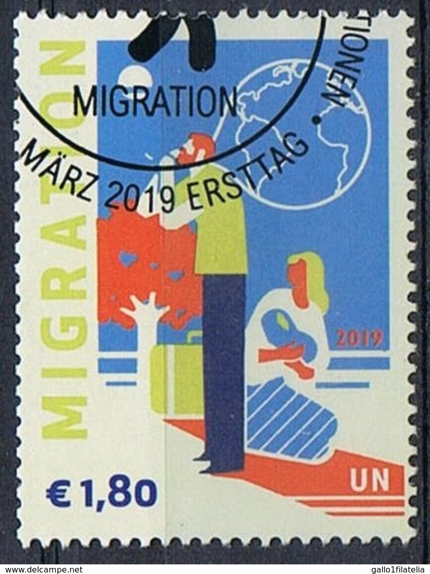2019 - O.N.U. / UNITED NATIONS - VIENNA / WIEN - MIGRAZIONE / MIGRATION. USATO - Oblitérés