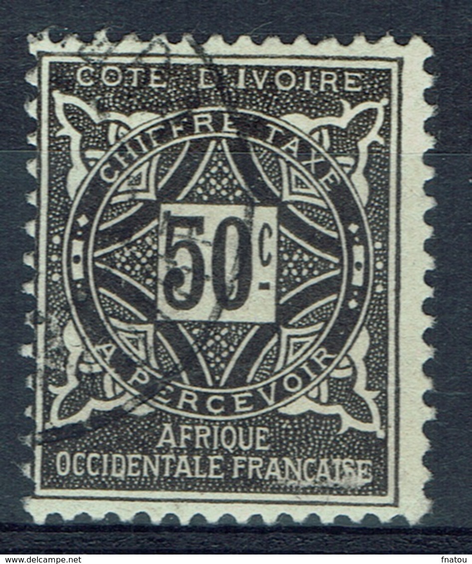 Ivory Coast, Postage Due, 50c., 1915, VFU - Used Stamps