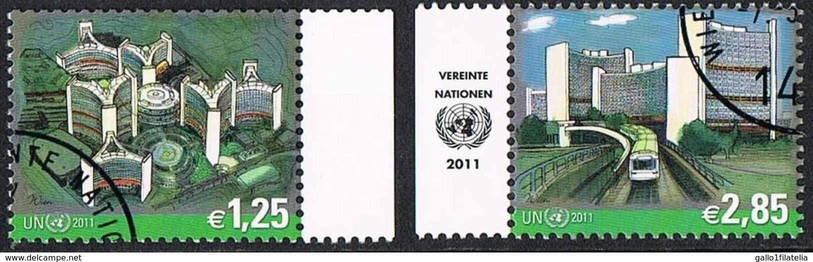 2011 - O.N.U. / UNITED NATIONS - VIENNA / WIEN - POSTA ORDINARIA / DEFINITIVE. USATO - Usati