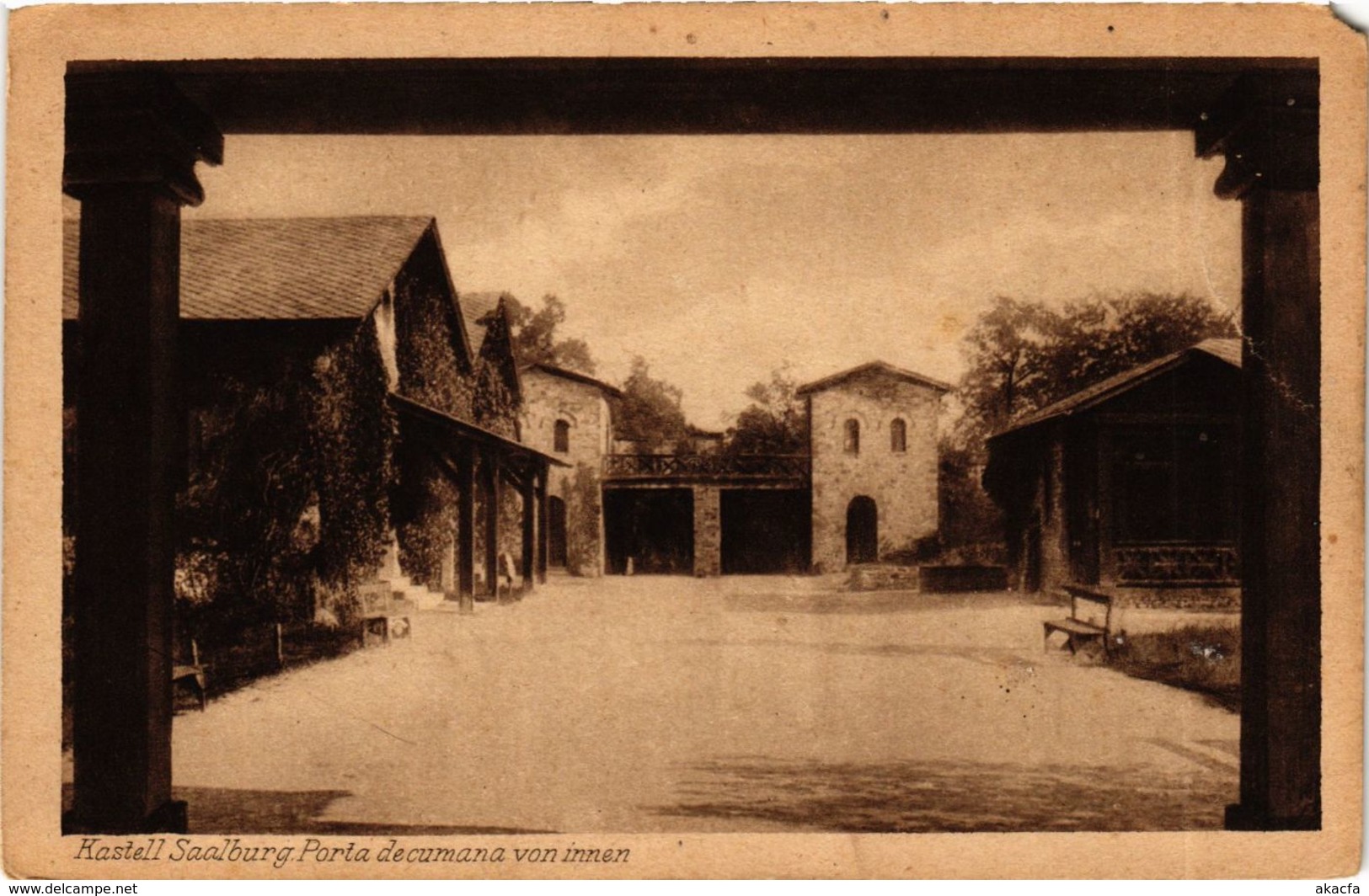 CPA AK Saalburg Porta Decumana Von Innen GERMANY (931634) - Saalburg