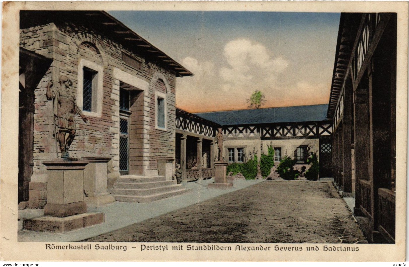 CPA AK Saalburg Peristyl Mit Standbildern GERMANY (931637) - Saalburg