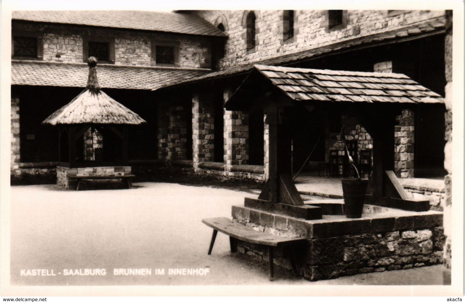 CPA AK Saalburg Brunnen Im Innenhof GERMANY (931647) - Saalburg