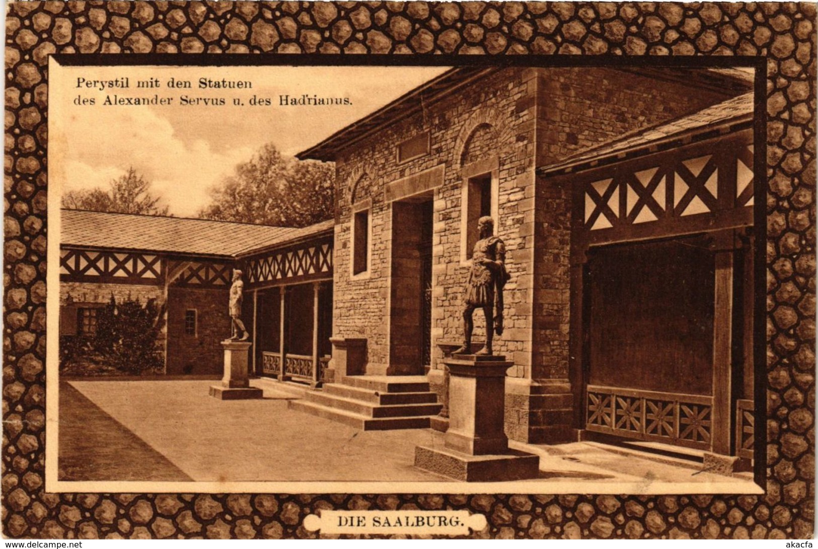 CPA AK Saalburg Peristyl Mit Den Statuen GERMANY (931654) - Saalburg