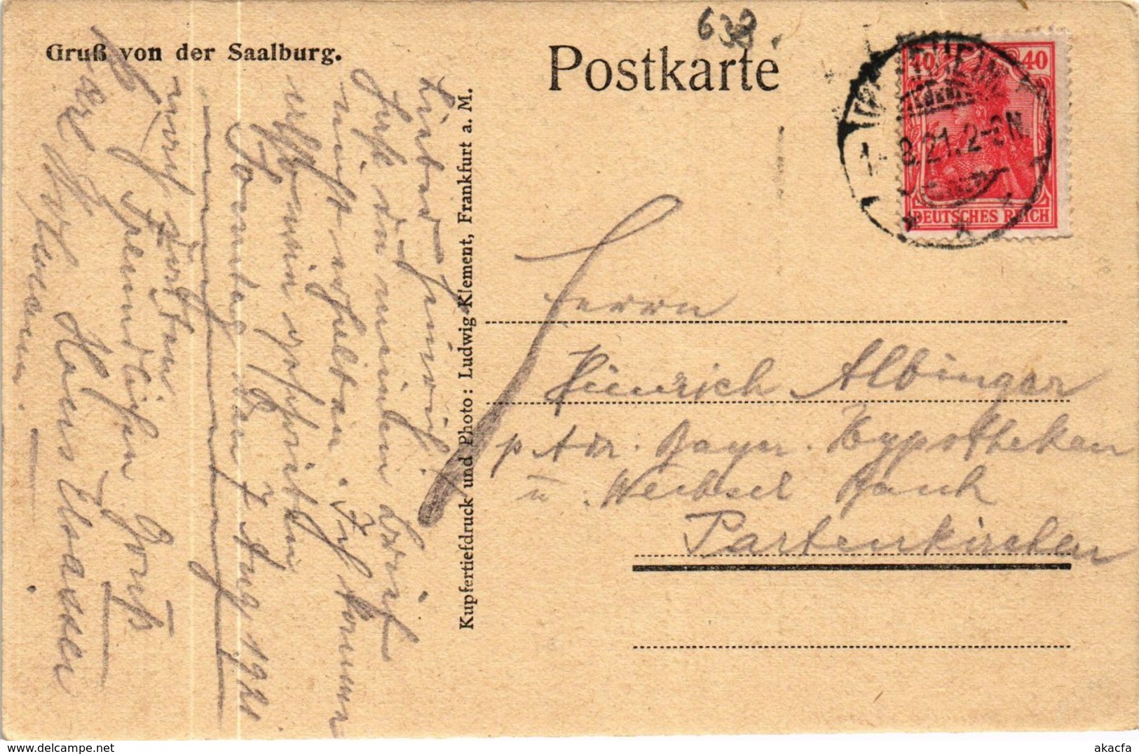 CPA AK Saalburg Kastell, Peristyl GERMANY (931680) - Saalburg