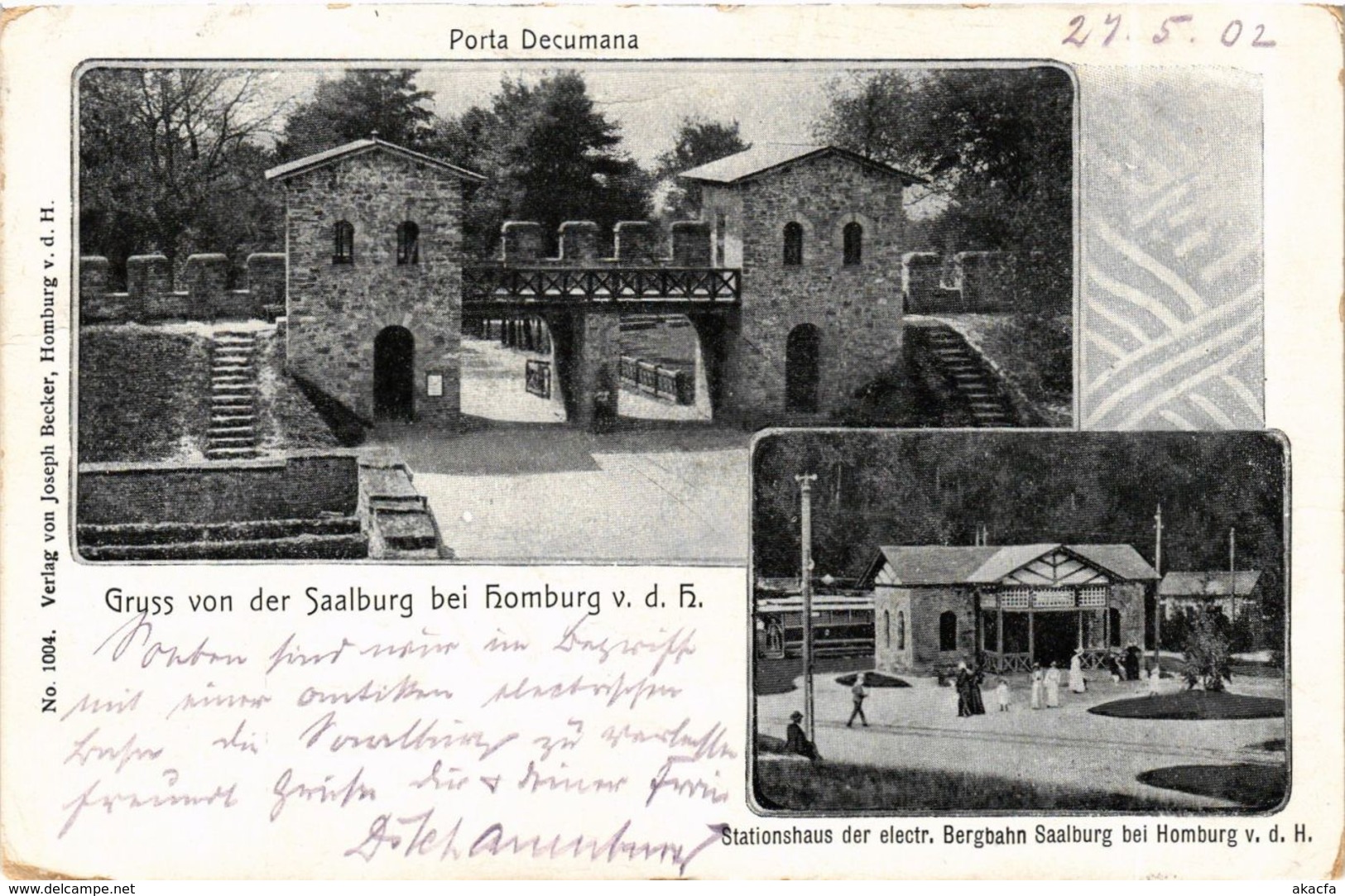 CPA AK Gruss Von Der Saalburg GERMANY (931718) - Saalburg