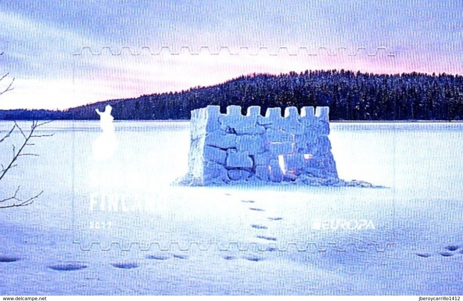 FINLANDIA/ FINNLAND/ SOUMI FINLAND/ FINLANDE -EUROPA-CEPT 2017-"CASTILLOS- CASTLES ".- SERIE De 1 V. ADHESIVO - 2017