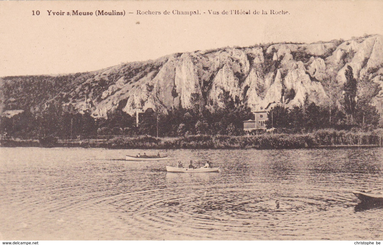 Yvoir Sur Meuse, Rochers De Champal, Vue De L'Hotel De La Roche (pk62822) - Yvoir