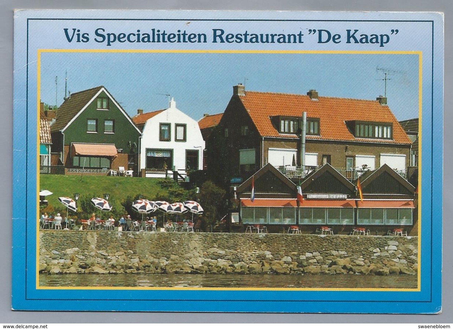 NL. DUBBELE KAART Van Vis Specialiteiten Restaurant - DE KAAP -. URK. Familie Hakvoort. Vuurtoren. - Andere & Zonder Classificatie