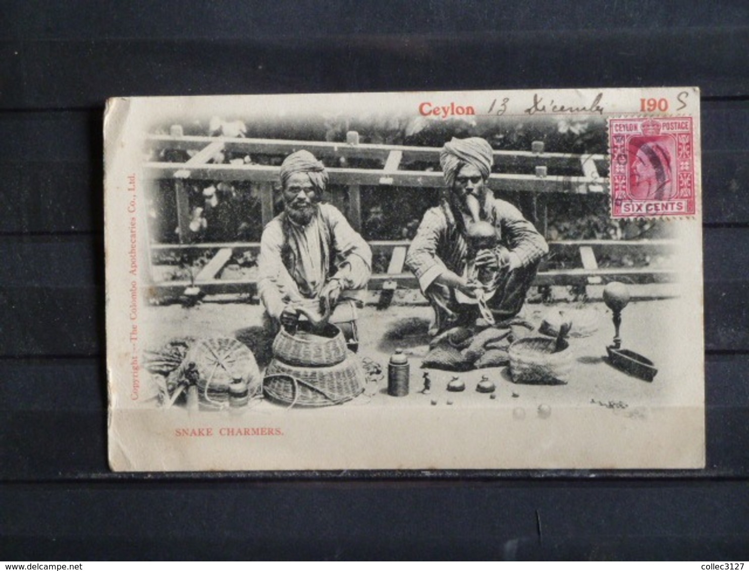 F15 - Ceylon - Snake Charmers - 1905 - Sri Lanka (Ceylon)