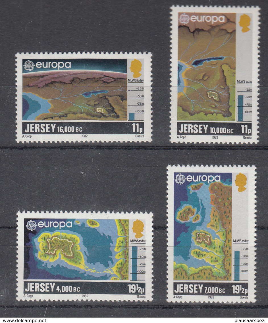 C 002 ) Free Shipping To // Jersey Community Issues Europe CEPT 1982 **/MNH Historical Events - 1982