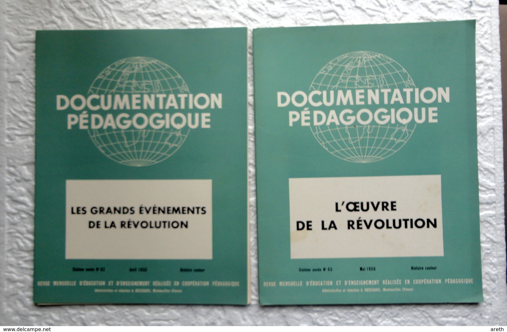 2 Revues Documentation Pédagogique Rossignol  1956 - 27 X 21 Cm - LA REVOLUTION - Andere & Zonder Classificatie