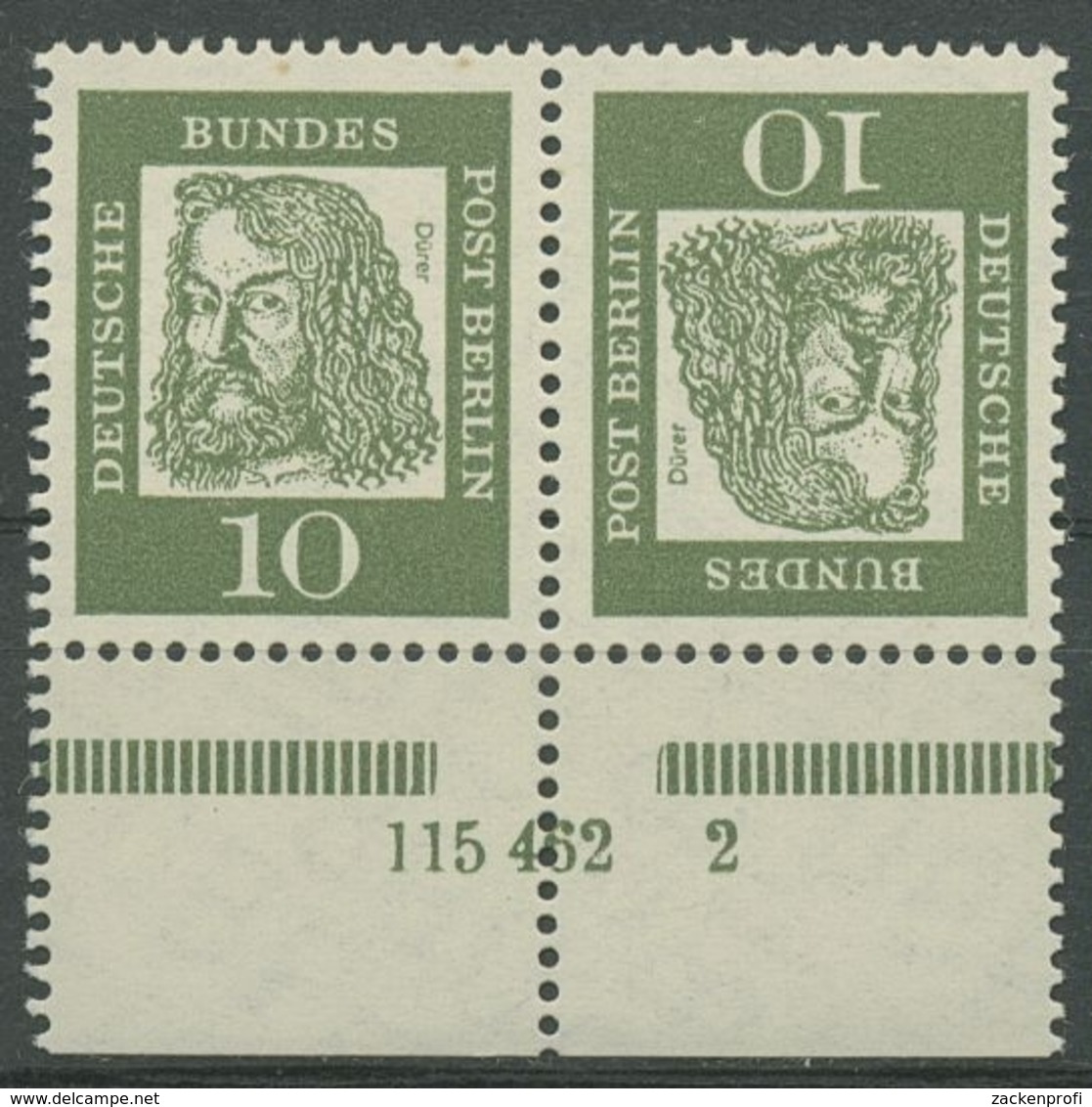 Berlin Zusammendrucke 1962 Dürer K3 Mit HAN 115 462.2 Postfrisch - Se-Tenant