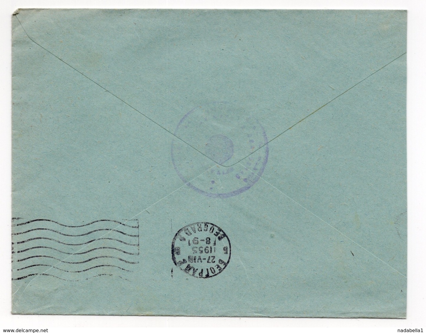 1955 YUGOSLAVIA, SLOVENIA, TPO 82 PREVALJE-MARIBOR, SENT TO BELGRADE - Covers & Documents