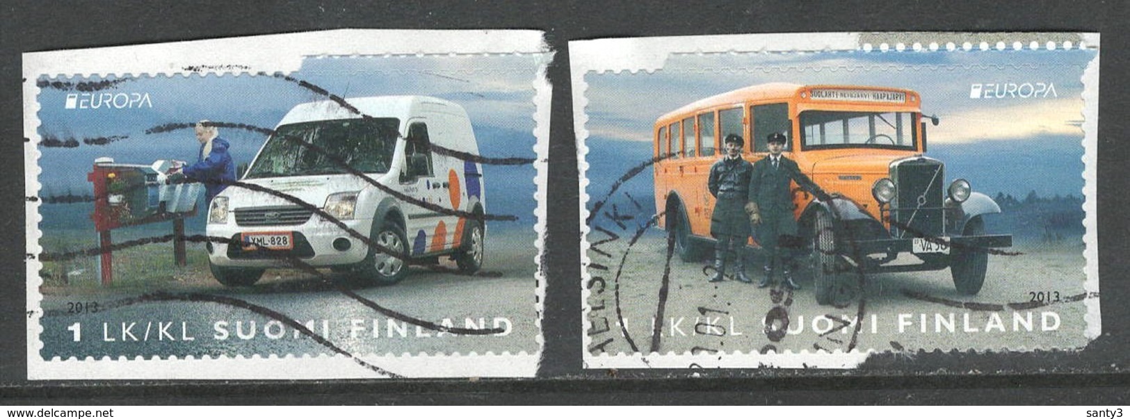 Finland, Yv 2206-07 Jaar 2013, Europa Cept, Reeks, Gestempeld Op Papier - Used Stamps