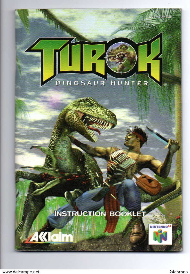 Instruction Booklet: Nintendo 64, Acclaim, Turok, Dinosaur Hunter (19-2303) - Nintendo 64