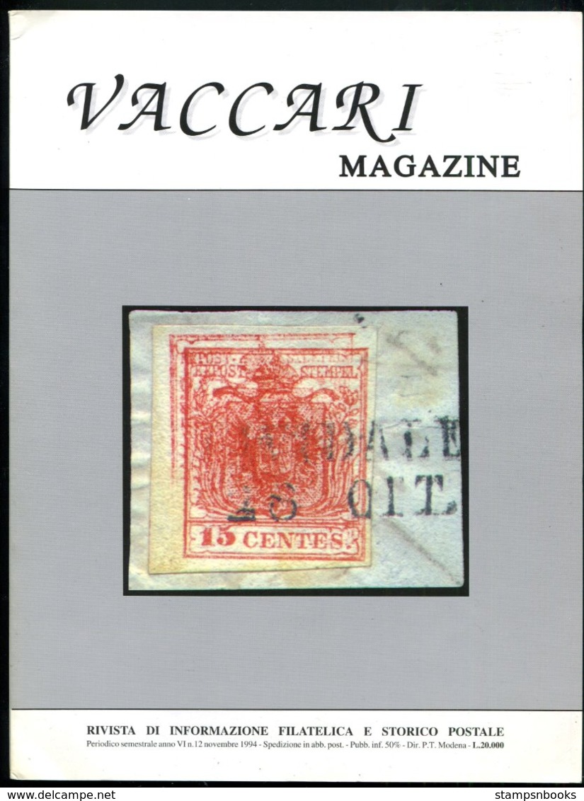 1994 VACCARI Magazine No 12 Italian Publication - Italian (from 1941)