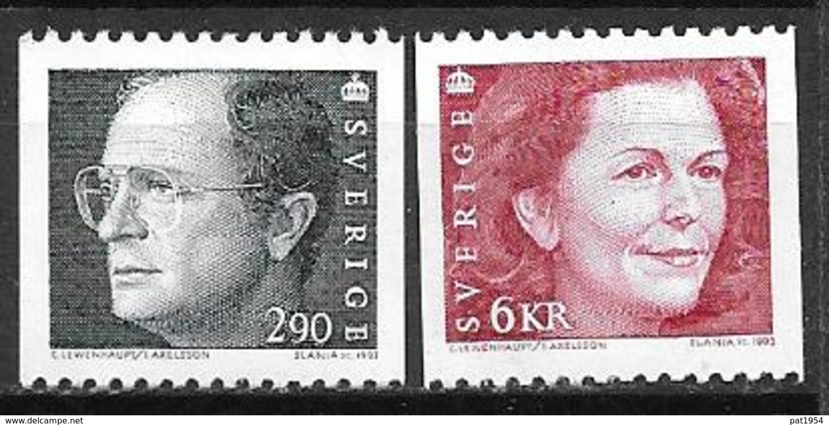 Suède 1993 N°1736/1737 Neufs Roi Et Reine - Nuevos