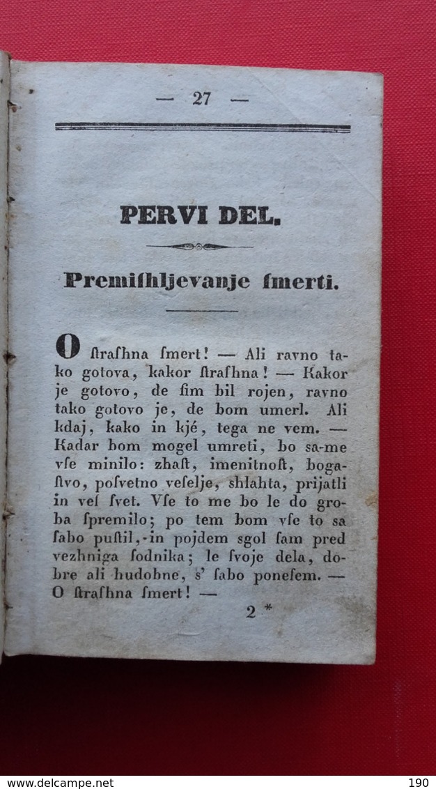 FRIDERIK BARAGA.Premishljevanje shtirih POSLEDNJIH REZHI.Joshef Blasnik-1837