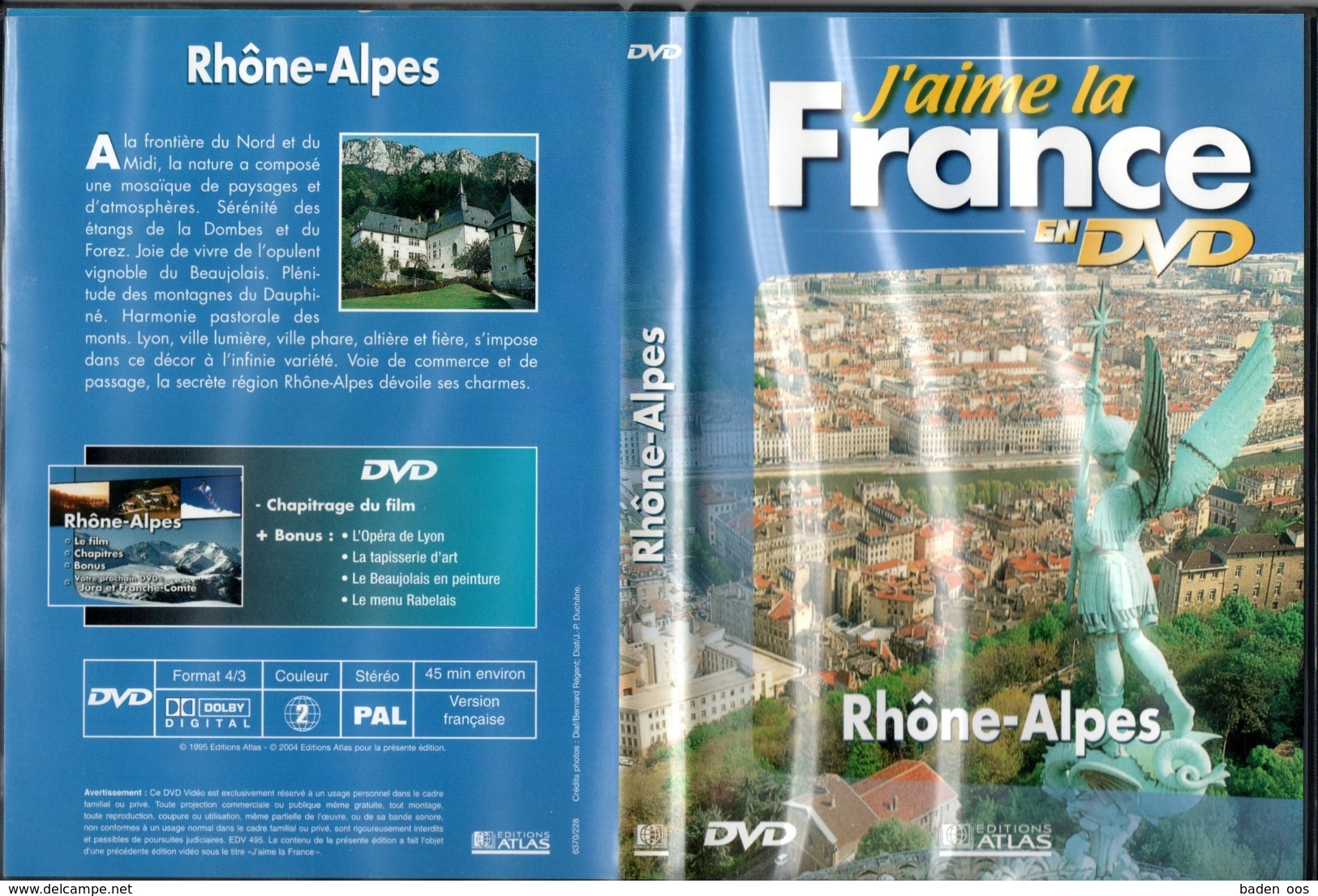 J Aime La France En DVD Rhône-Alpes - Documentari