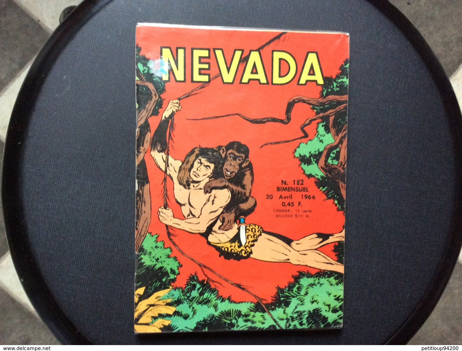 BANDE DESSINEE  NEVADA  No 182  Annee 1966  (SOUS EMBALLAGE PLASTIQUE) - Nevada