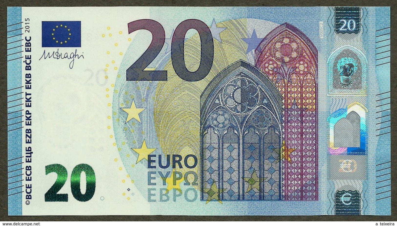 Spain - 20 Euro - V005 - VA2848509794 - Draghi - UNC - 20 Euro