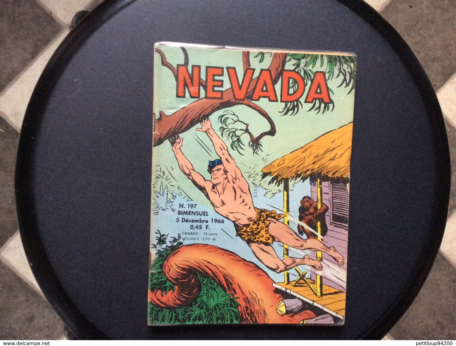 BANDE DESSINEE  NEVADA  No 197  Annee 1966  (SOUS EMBALLAGE PLASTIQUE) - Nevada