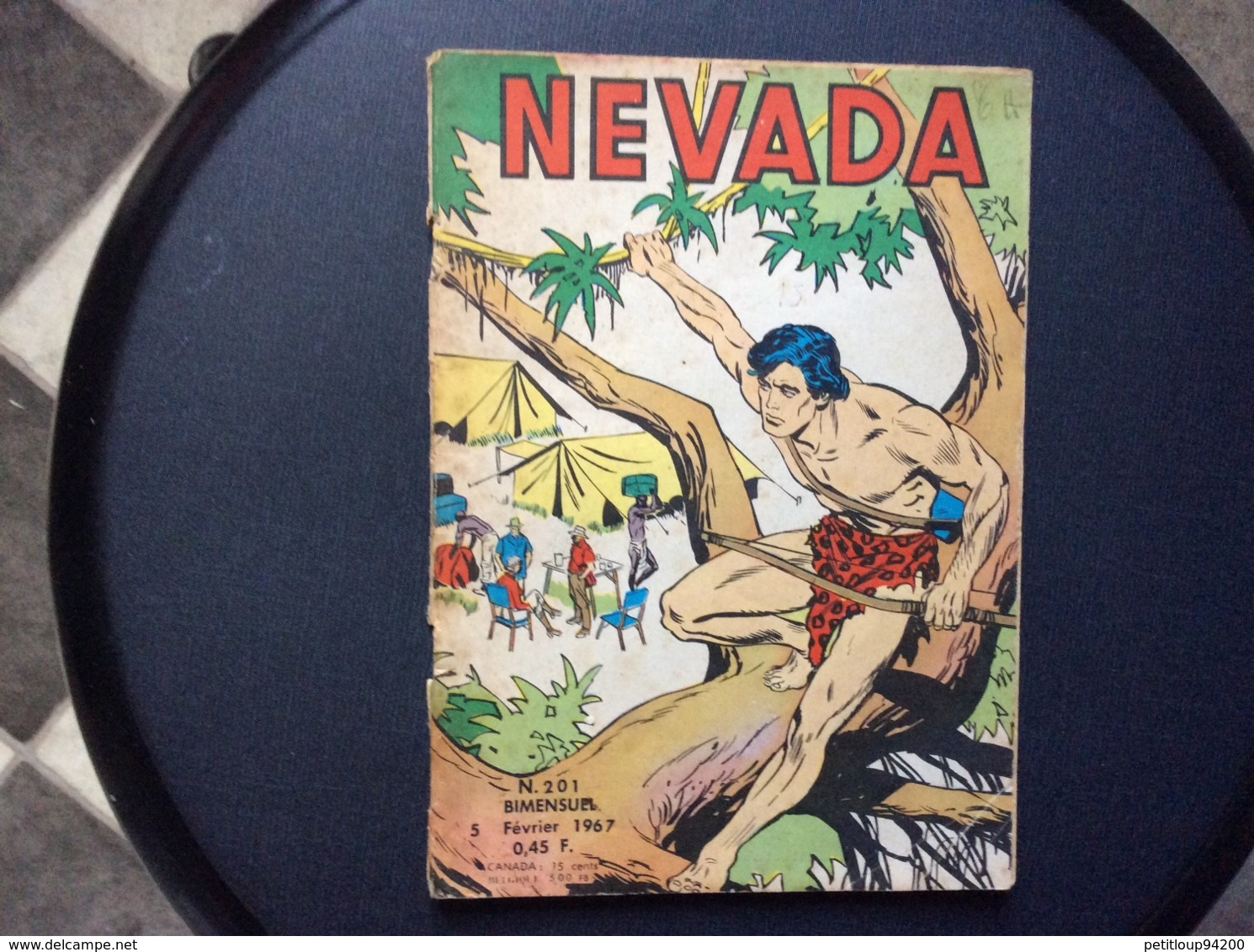 BANDE DESSINEE  NEVADA  No 201  Annee 1967 - Nevada